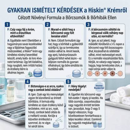 𝐇𝐢𝐬𝐤𝐢𝐧® 2 az 1-ben fejlett, fájdalommentes és hegmentes bőrmegújító krém – bőrkinövések, szemölcsök és látható bőrhibák ellen