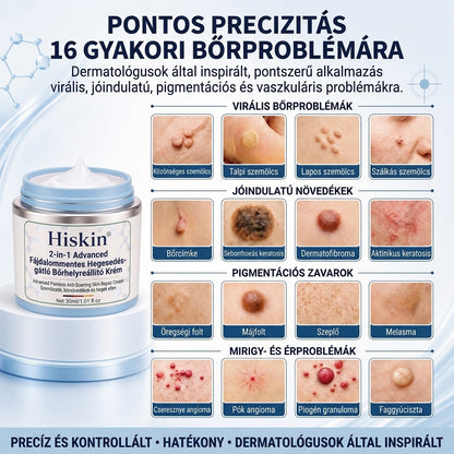 𝐇𝐢𝐬𝐤𝐢𝐧® 2 az 1-ben fejlett, fájdalommentes és hegmentes bőrmegújító krém – bőrkinövések, szemölcsök és látható bőrhibák ellen