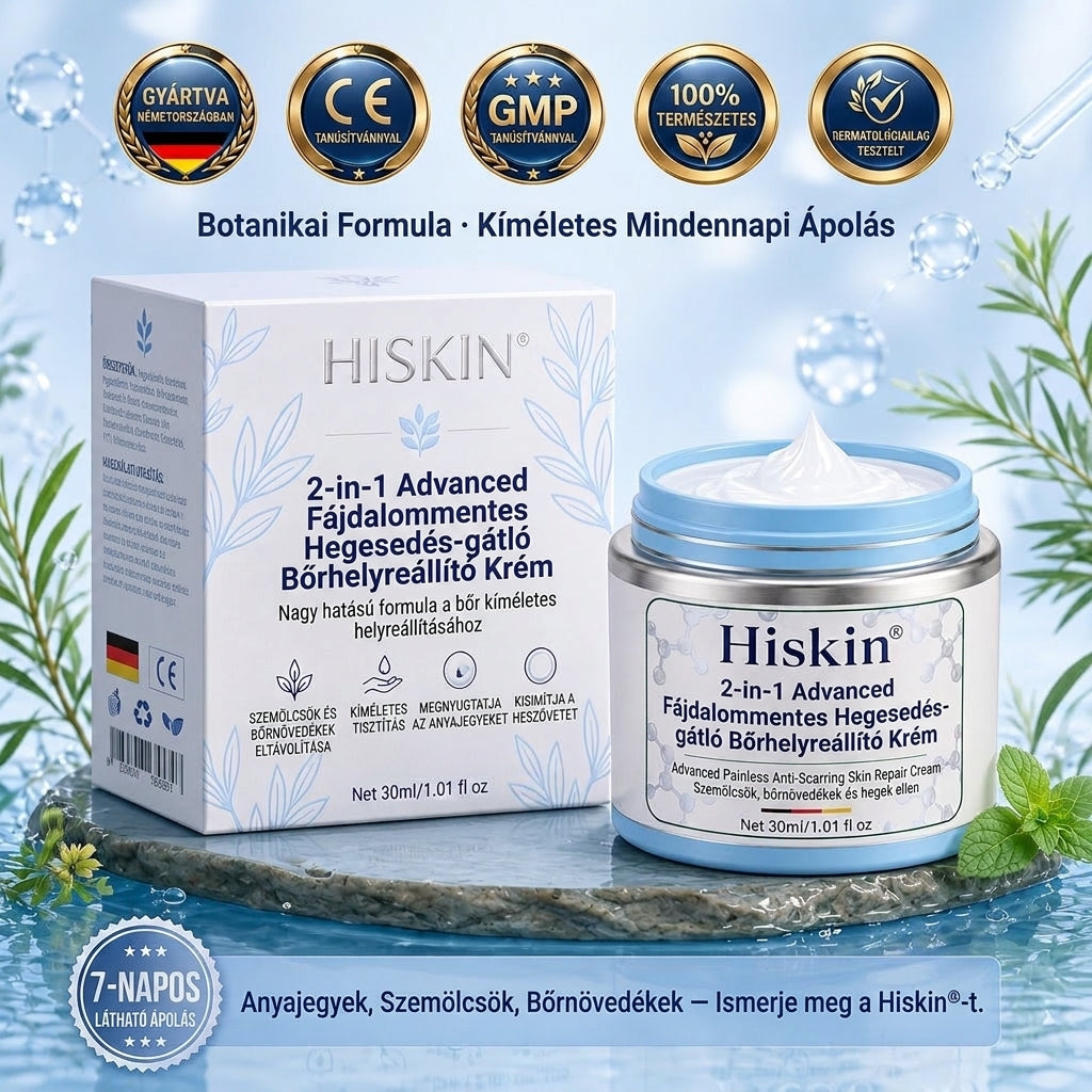 𝐇𝐢𝐬𝐤𝐢𝐧® 2 az 1-ben fejlett, fájdalommentes és hegmentes bőrmegújító krém – bőrkinövések, szemölcsök és látható bőrhibák ellen