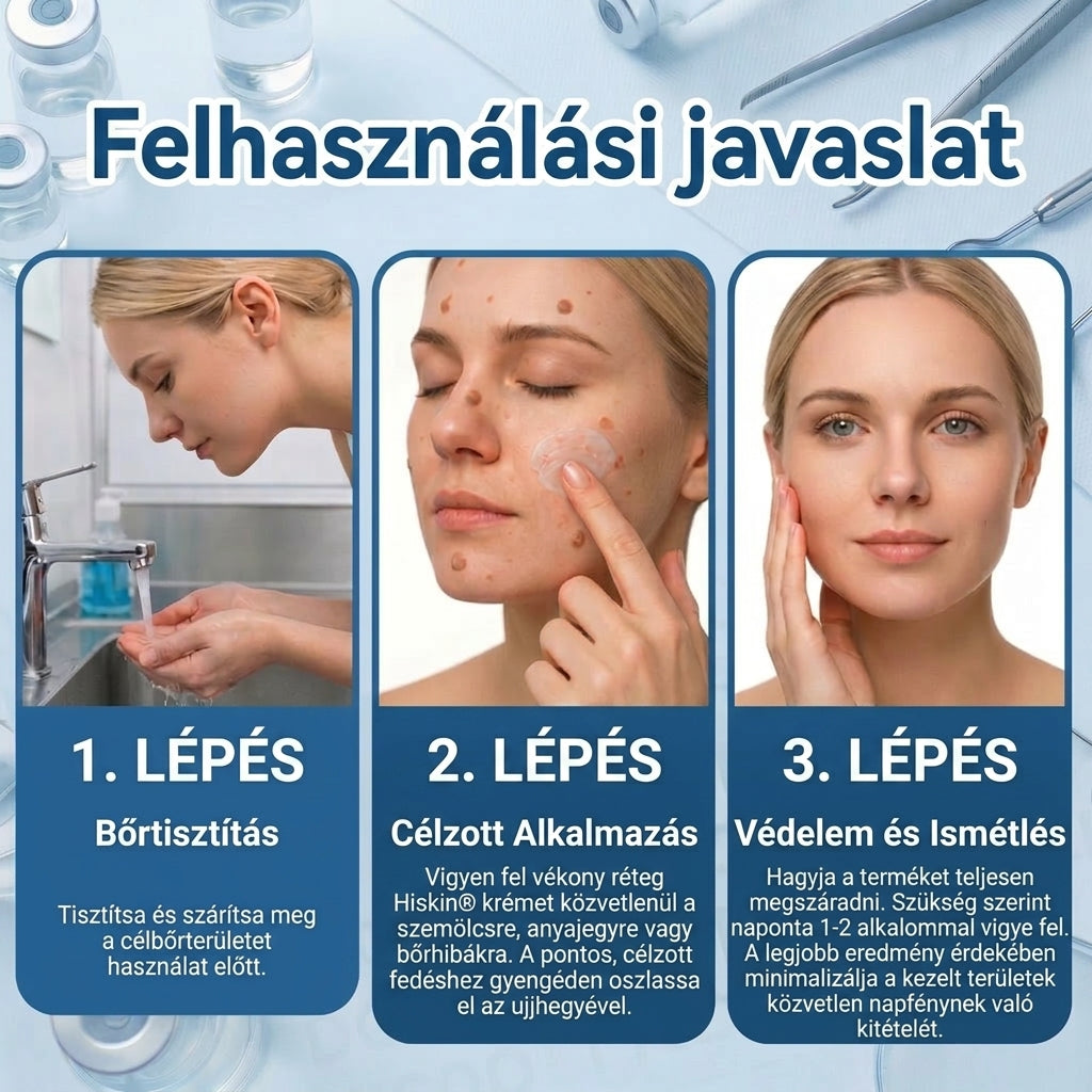 𝐇𝐢𝐬𝐤𝐢𝐧® 2 az 1-ben fejlett, fájdalommentes és hegmentes bőrmegújító krém – bőrkinövések, szemölcsök és látható bőrhibák ellen